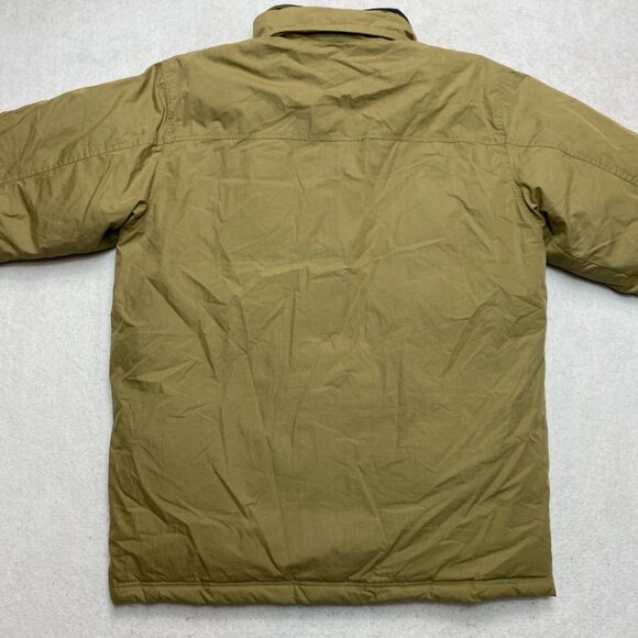 LL Bean Jacket Mens L Reg Olive Green Parka Goose Down Puffer Coat - Picture 13 of 15